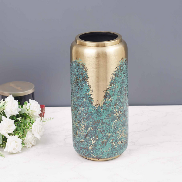Patina vertical vase