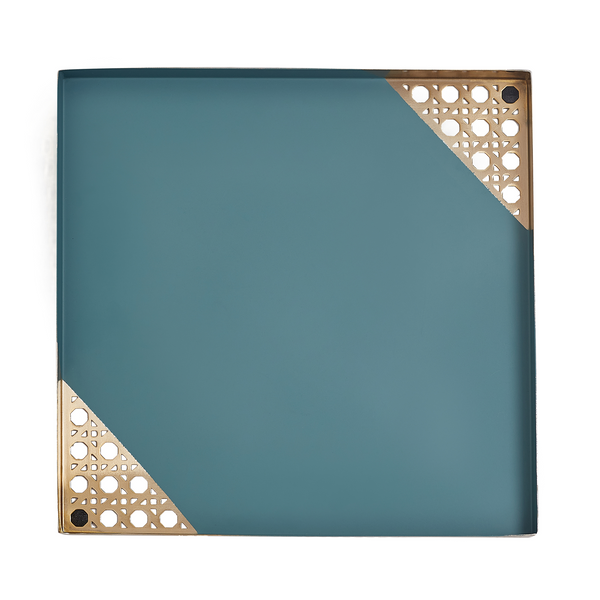 Azure both side pattern tray