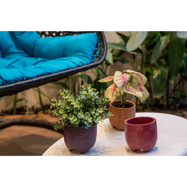 Dune set of 3 combo terracotta planter