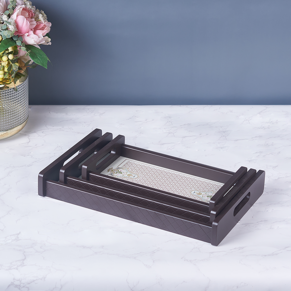 HERITAGE PRINT SET OF 3 TRAYS