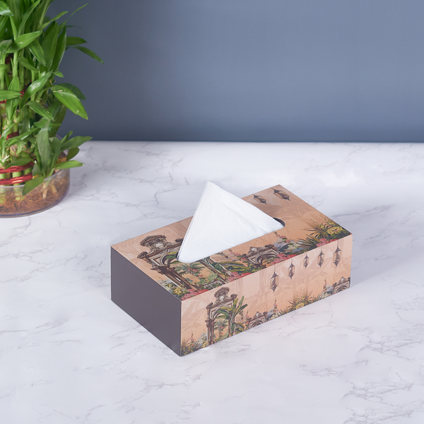 TROPICAL PRINT TISSUE PAPER HOLDER